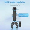 For Starlink Mini Special Mounting Parts 1/4 Screw Adapter X Round Tube Adjustable Clamp Bracket for RV/Yacht/Camper/Guardrails 2