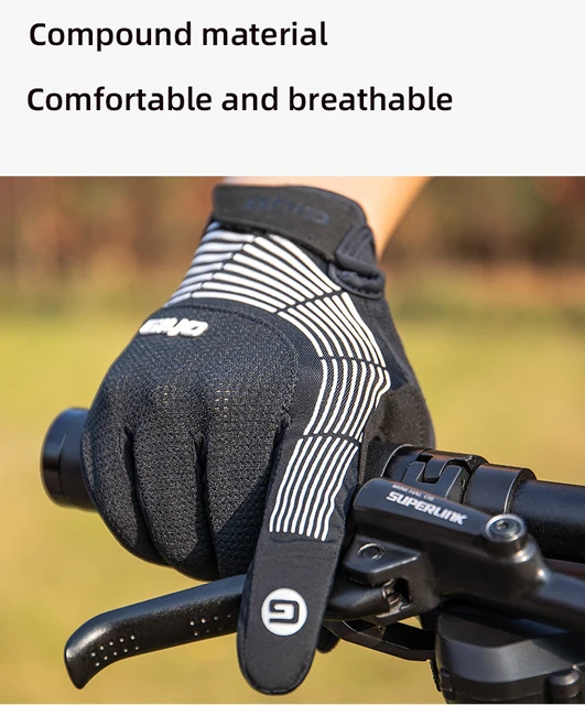 Gloves Rockrider Sport Trail 100 Black Winter Bicycling Gloves