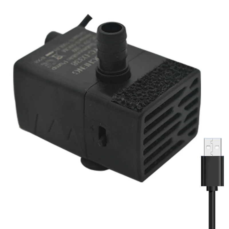 USB Aquarium Fish Tank Filtration Pump Ultra Quiet 5V 5W