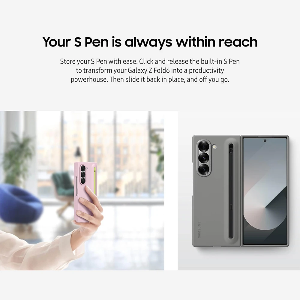 Original For Samsung Galaxy Z Fold 6 S Pen Phone Case