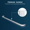 Glass Sliding Shower Door 48" W X 72" H Semi-Frameless Sliding Shower Door 1/4" Clear Glass Shower Doors 4