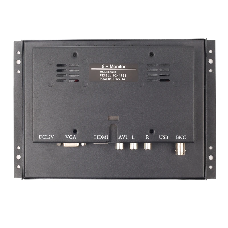 8 Inch 4:3 1024*768 Open Frame Industrial Monitor Resisitive