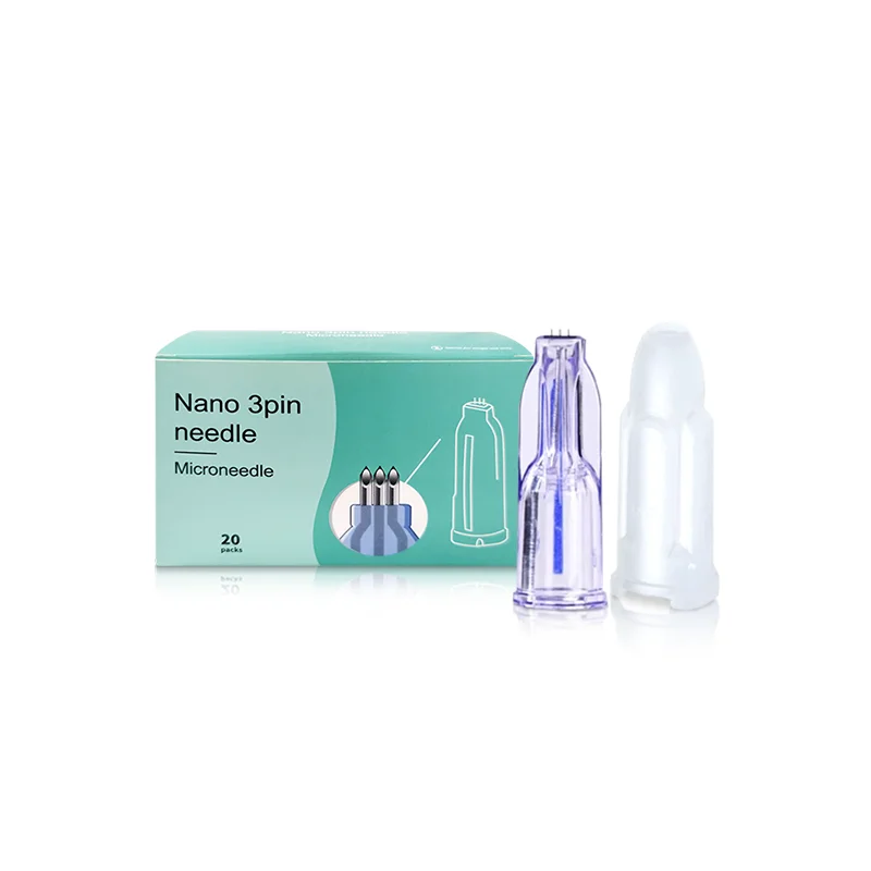 34G Nanosoft Microneedling Hand fillmed Around Eyes and Neck 3pins Multi Needles Ultrafine Sterile Single Package 2-20PCS