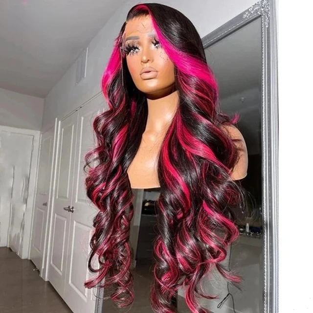 Long Body Wave Highlight Wig For Black Women Honey Blonde Colored  Preplucked Lace Front Wig Synthetic Drag Queen