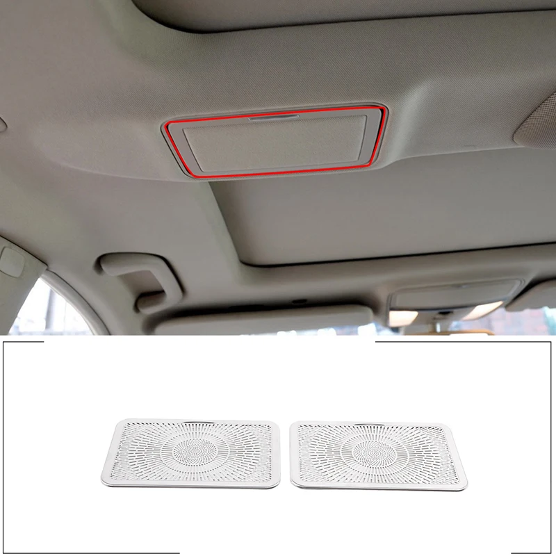 

For 2008-2013 Mercedes-Benz S-Class W221 stainless steel silver car styling Car rear makeup mirror decorative cover auto parts