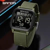 SANDA 2194 Square LED Electronic Watch Mens Multifunctional Digital Timing Clock Calendar Alarm Military Casual Waterproof Watch 1