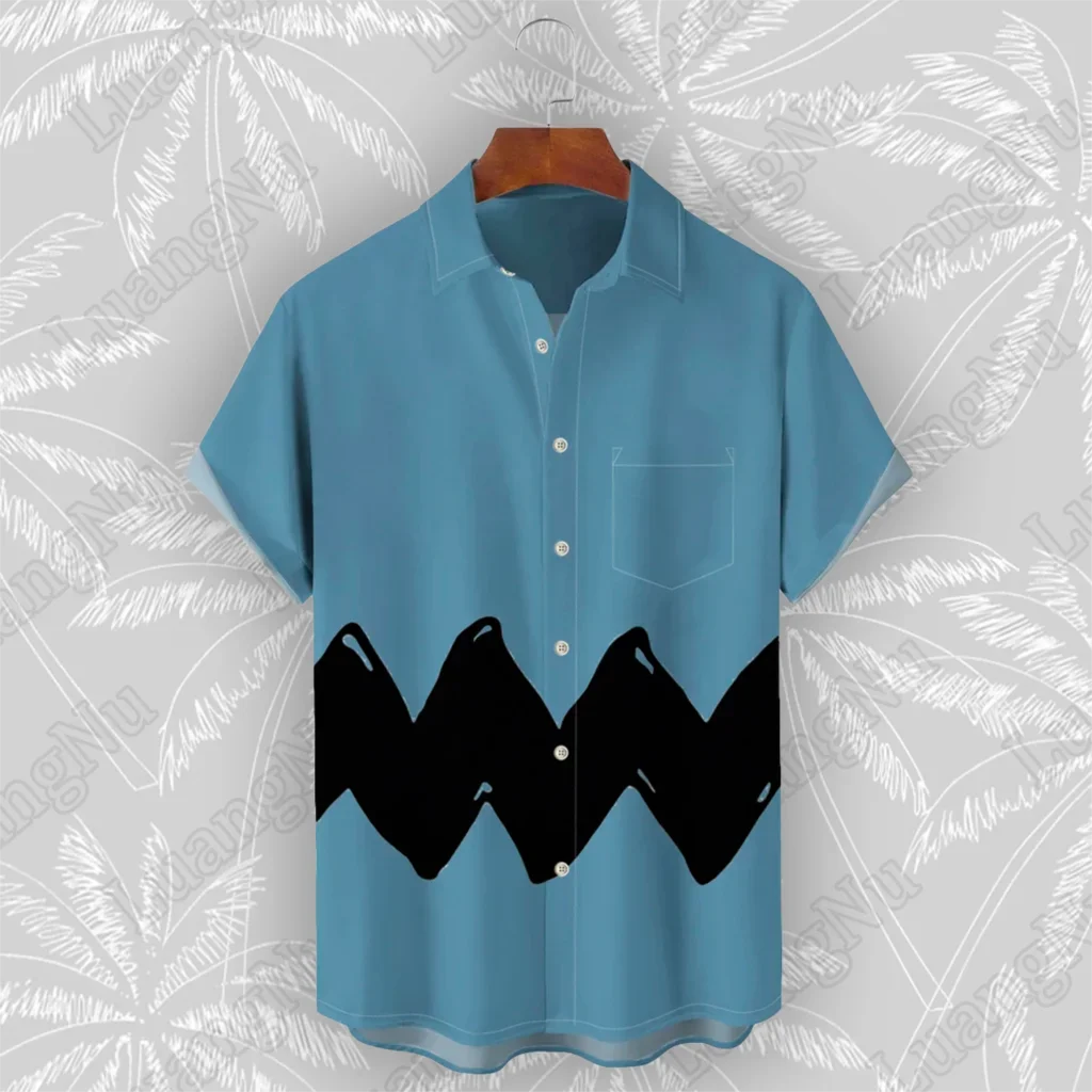 Hawaiian Shirt Man Summer High Quality Short Sleeve Tops Casual Beach Oversized Streetwear Shirts for Men 2024 5XL Ropa Hombre