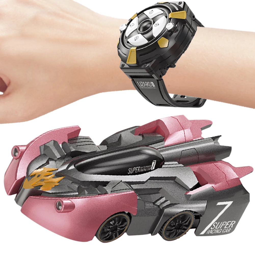 【Big-promotion】 Wall Climbing RC-Stunt Car with Watch Remote Control Stunt Car Toy ° Rotating Anti Gravity for Ages 6-12 Boys Girls.