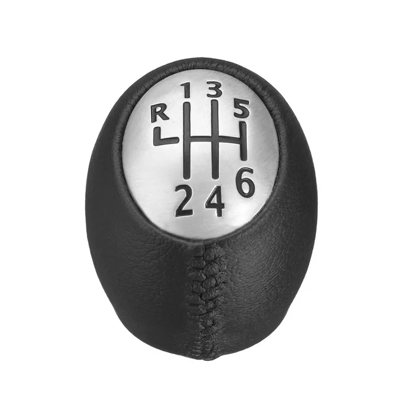 Car Gear Shift Knob Leather ABS Gear Shift Knob Lever Shifter Stick Handball For Renault Megane/Scenic/Laguna/Espace Vauxhall/Opel Movano 5 6 Speed