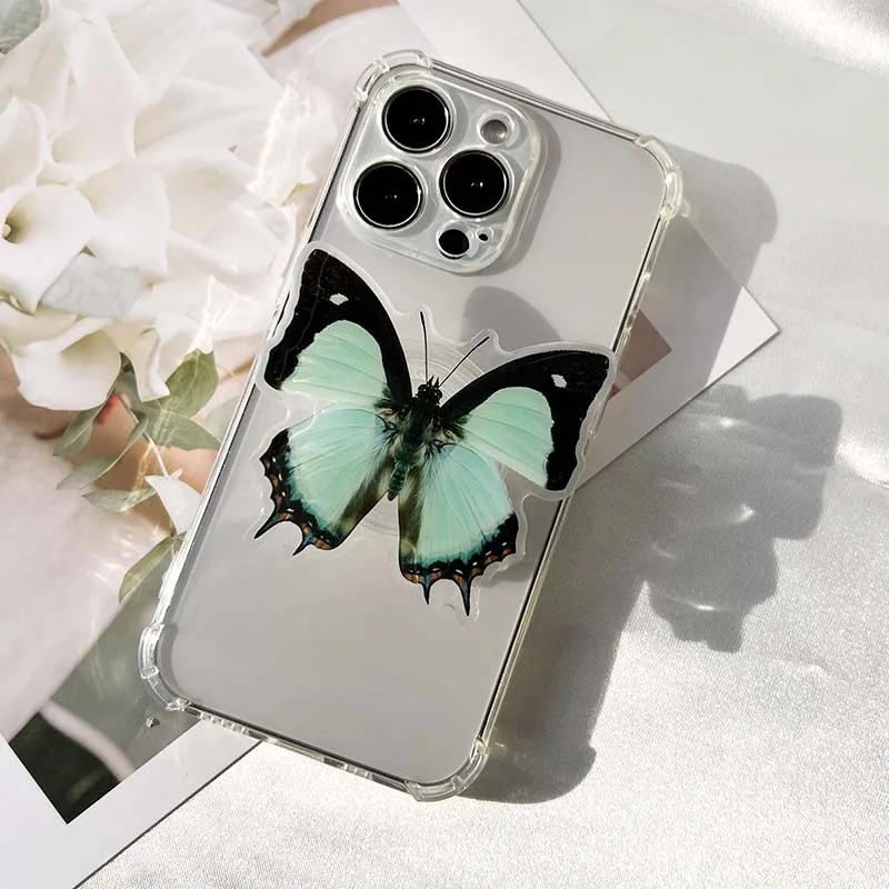Bionic Butterfly Phone Holder 3D Effect socket Folding Grip Tok Transparent handle insect phone Stande