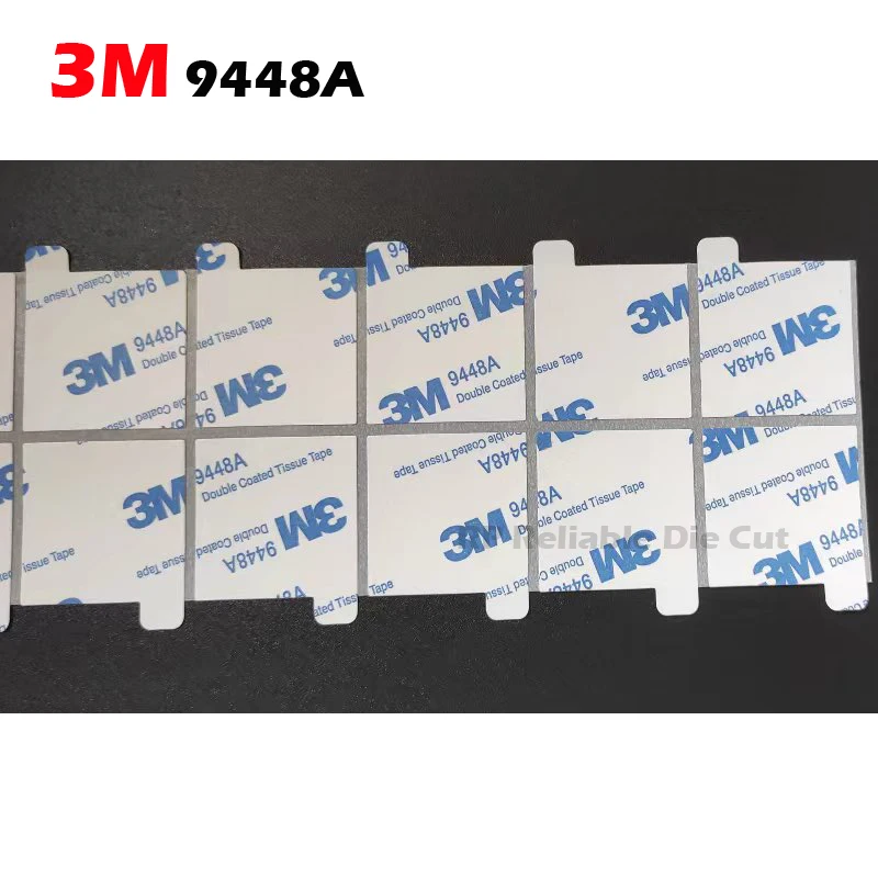 100 왁스 도장 스탬프용 양면 접착 도트 스티커, 손잡이 제거 귀, 원형 및 사각형, 3M 9448, 15mm, 20mm, 24.5mm