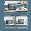 SGF micro-steaming and baking integrated household intelligent small multi-function frequency conversion microwave oven 3