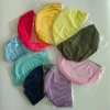 Solid Colors Nylon Lycra Fabric Bathing Cap Summer Swimming Pool Spa Beach Play Unisex Swimming Cap for Female and Male 1