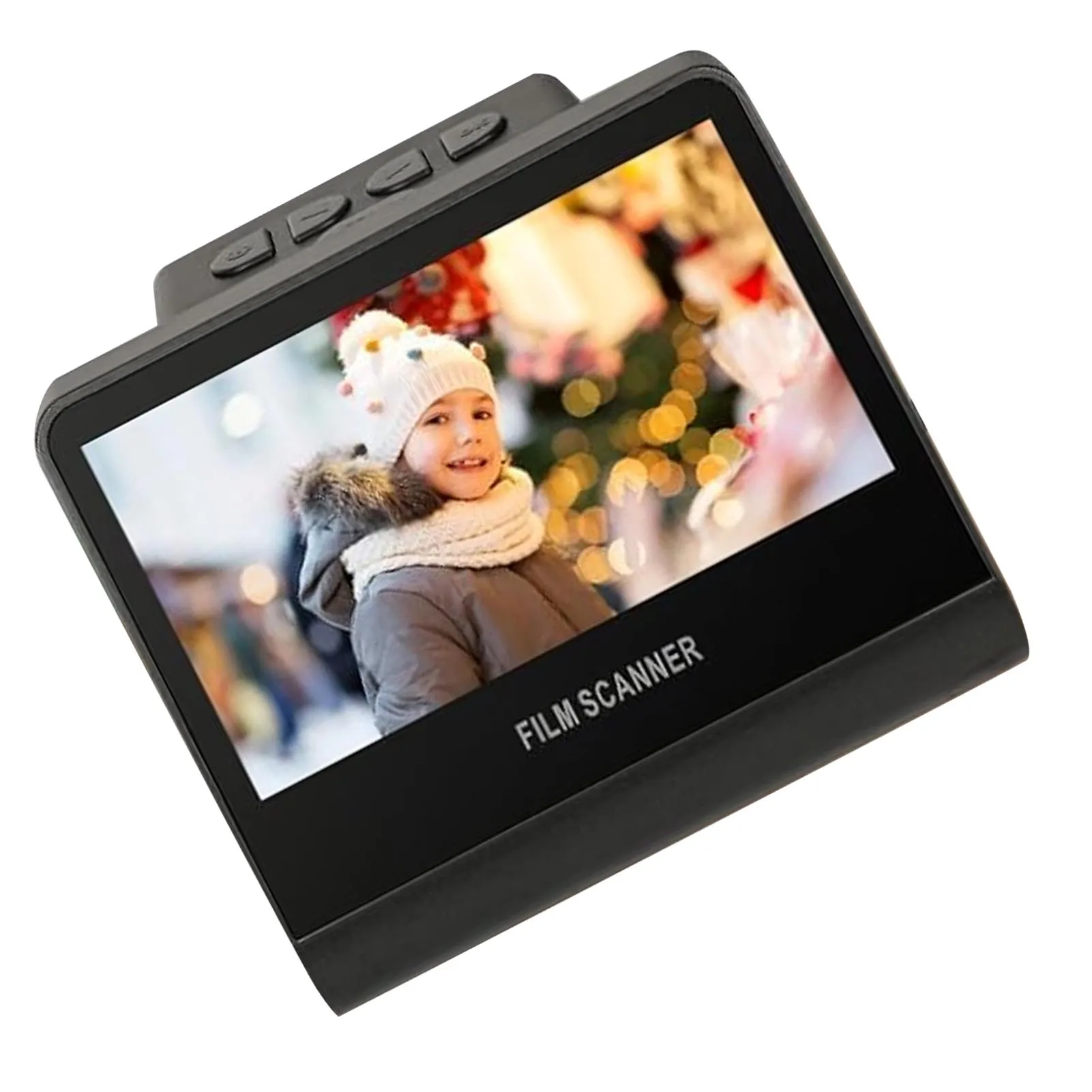 Film Scanner 22MP Film and Slide Scanner 5in Color HD LED Screen Convert Black Negative Monochrome Slides Into JPEG Photos