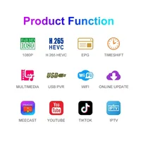 USB PVR FTA Цифровой Koqit V5H Мини-приемник спутникового телевидения Smart Meecast DVB-S2 H.265 Hevc Спутниковый приемник Full HD 1080P — изображение 6