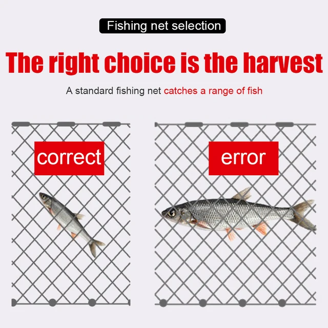 Fishing Net Fish Mesh Trap Monofilament Gill Net Netting Outdoor Fishing Tackle Three Layer  Monofilament Mesh Fish Mesh Trap 6
