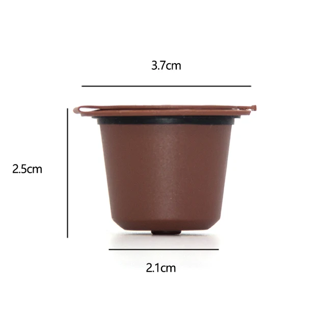 1 db Újratölthető Újrafelhasználható Kávéfajta Szűrők A Nespresso Kávéfőzőhöz Kefe Kanál Kávé Kiegészítőkkel - Image 5