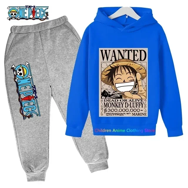 thumbnail image 1 of Conjunto de sudadera con capucha de One Piece de Anime nuevo de 2023, sudadera de Sonic para niños, jersey de Stranger Things, ropa de moda para bebés y niñas, 1 of 5