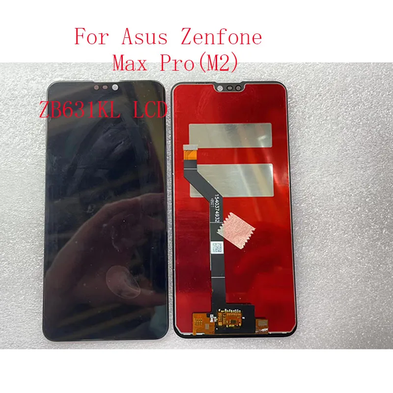 

Оригинальная замена дигитайзера сенсорного экрана в сборе, для ASUS Zenfone Max Pro M2, ZB631KL, ЖК-дисплей X01BDA, AAA, 6,26 дюйма