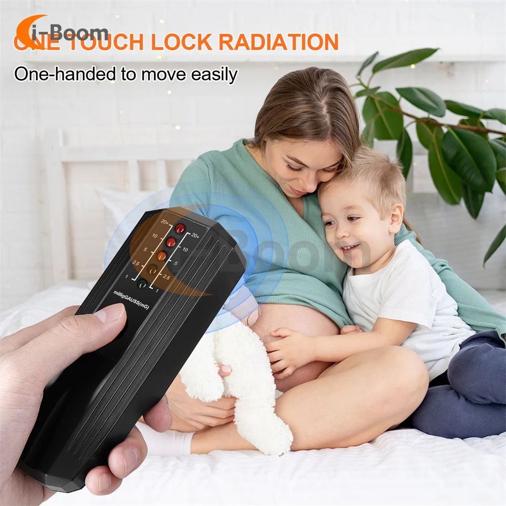 5 color LED Indicator Lamp Electromagnetic Radiation Tester Electric Magnetic Field EMF Meter Dosimeter Detector for Computer