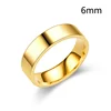 Bague lisse personnalisée en acier inoxydable, couleur argent, 6/8mm, pour femmes et hommes, gravure personnalisée du nom, Logo, amoureux, Couple, bijoux de charme, cadeau