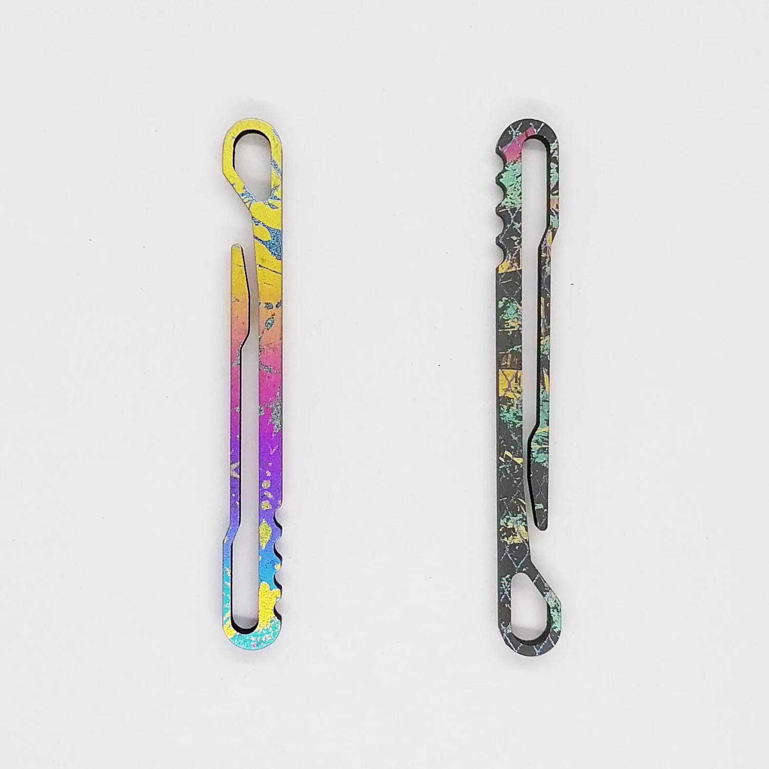 

1 шт. анодированный брелок из титанового сплава, поясной зажим, карманный инструмент для повседневного использования