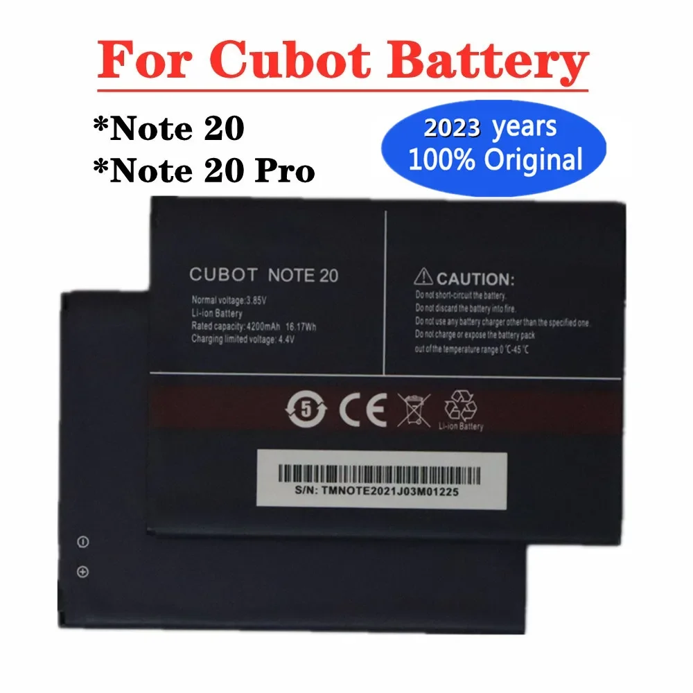 

2023 Years 4200mAh 100% New Original Battery For Cubot Note 20 Note20 / Note 20 Pro Mobile Phone Battery In Stock