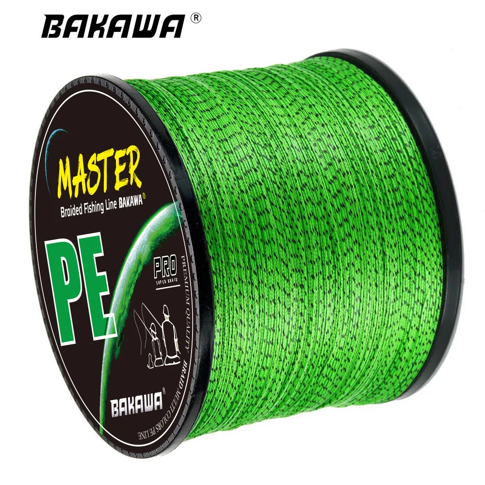 BAKAWA Japan 8X 8 Strands Braided Fishing Line 150M 366M 666M Multifilament  Speckled PE Wire Fly Sea Saltwater Pesca