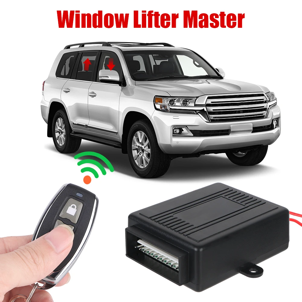 Car Door Window Truck Master Lifter Remote Control Central Door Lock Unlock 12V With 2 Controller Universal Car Keyless System