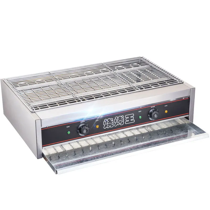 Electric Grill Commercial Smokeless Barbecue Machine With 0 8M Extended Width For Skewers Roasting