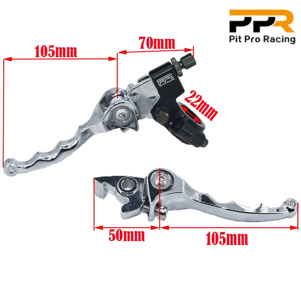 Folding Clutch Lever Brake Lever Set Fit For CRF KLX Pit Pro Racing Xmotos BSE KAYO Pit Dirt Bikes Parts Most Aluminum Alloy  images - 6