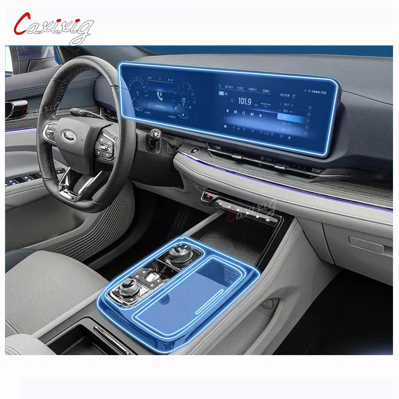 

Для Ford Equator Sport 2022 интерьерная центральная консоль автомобиля прозрачная фотопленка для ремонта от царапин аксессуары