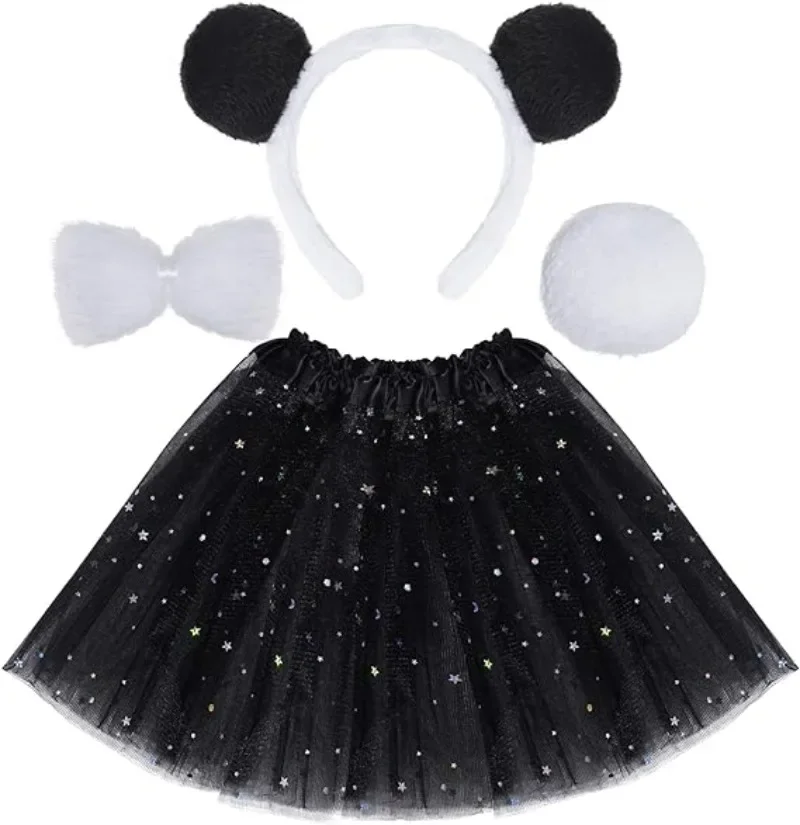 Costume Da Panda Per Bambini - Orecchie E Coda, Per Halloween E Teatro - Foto 6