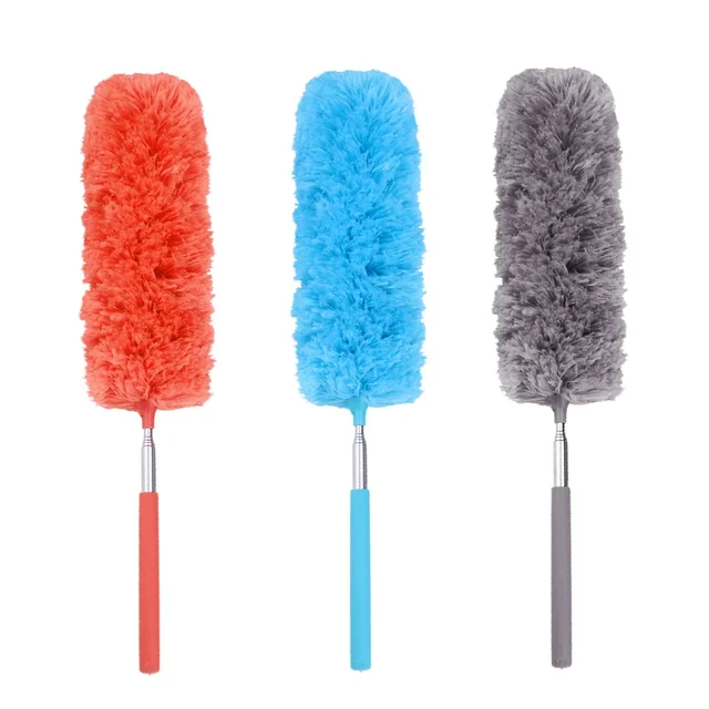Plumeau à poussière en microcarence réglable, brosse à épousseter domestique, plumeau à extension, voiture, bureau, livres, outils de cuisine 5