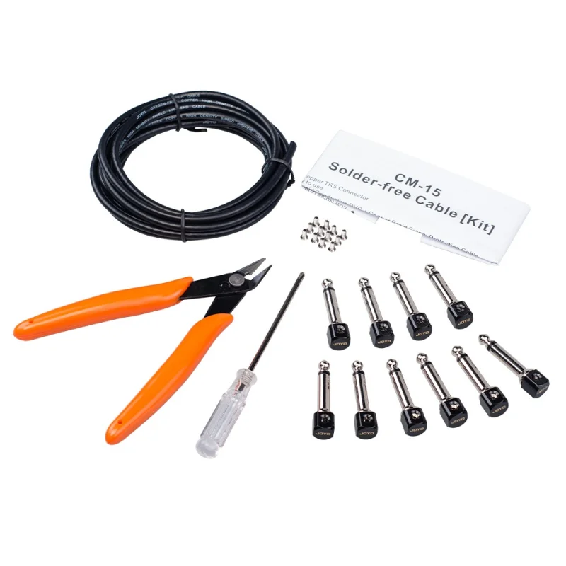 

JOYO CM-15 Guitar Pedal Cable DIY Solderless Connections Set For Effect Guitar Keyboard Effect Pedal 3M Cable Guitar Part