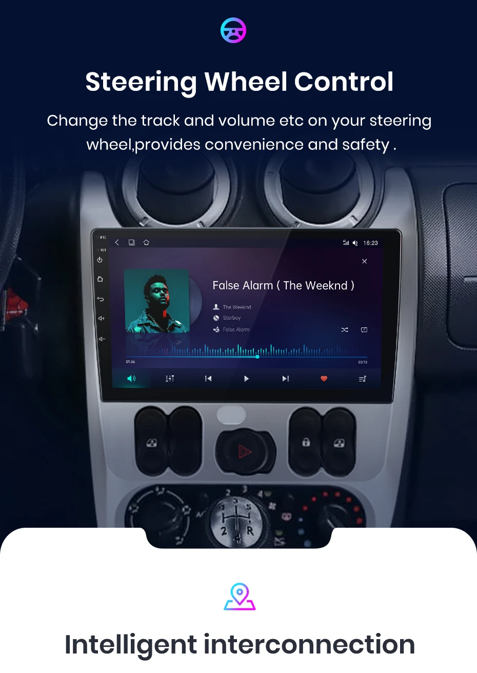 Junsun V1 Wireless CarPlay Android Auto Radio für Renault Logan 1 Sandero 2009-2015 Dacia Duster 4G Auto Multimedia GPS autoradio – Detail 15