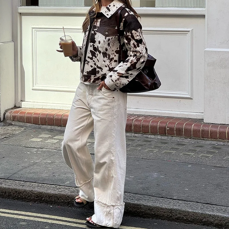 Jaqueta Feminina Cow Print