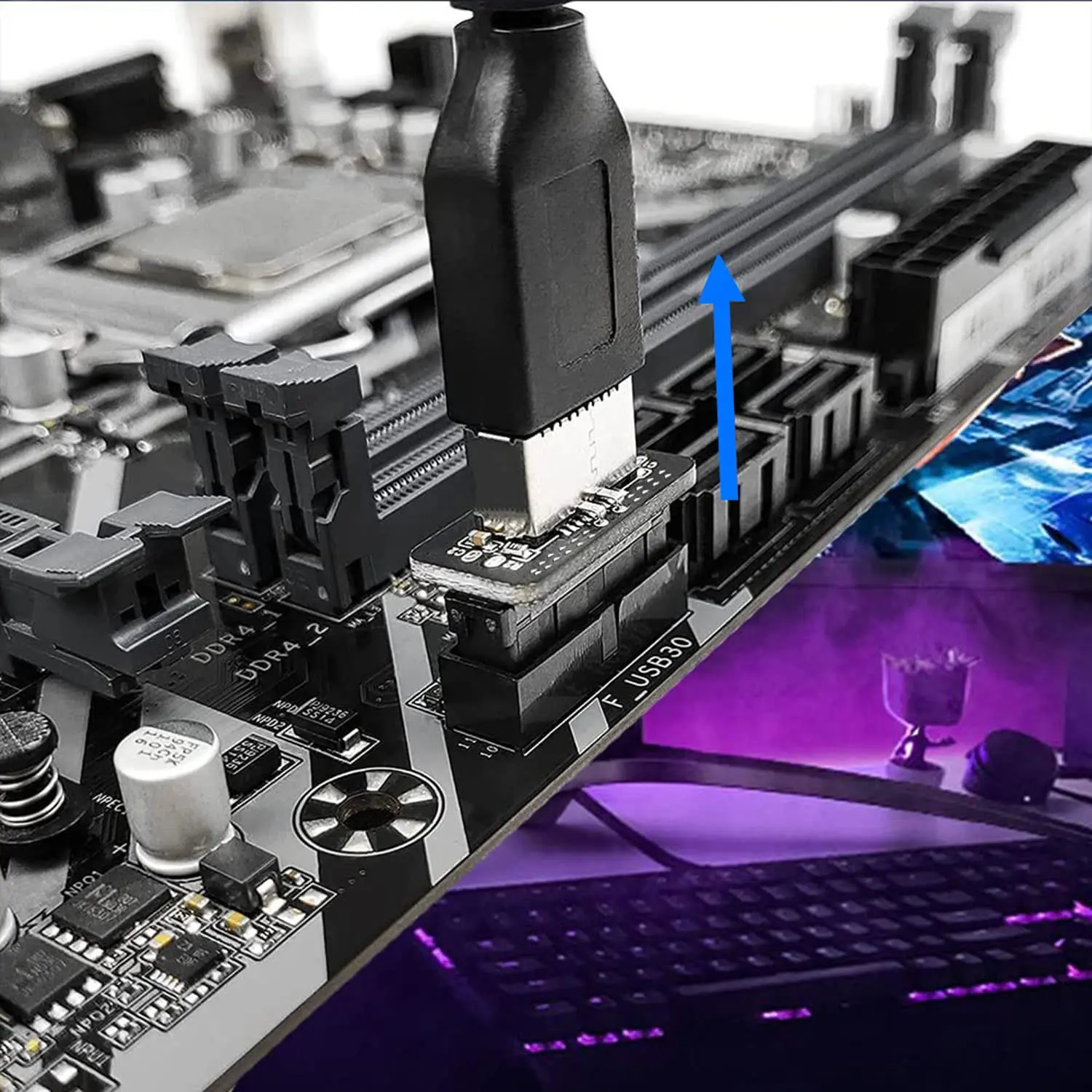 usb adaptador de painel frontal tipo fêmea para usb pinos macho adaptador interno divisor cabeçalho vertical para tipo motherboard