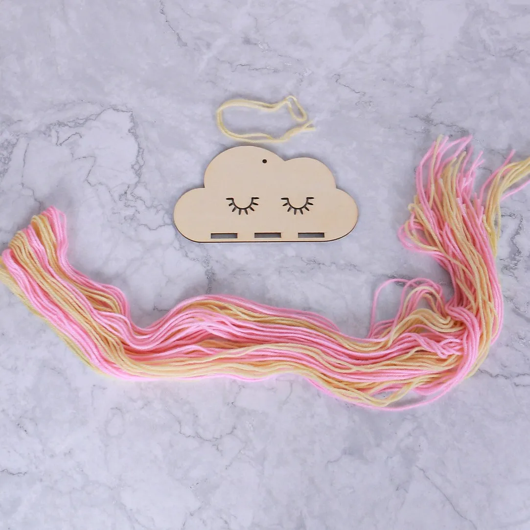 EW Solid Wood Clouds Model Jewelry Hairpin Bow Storage Tool