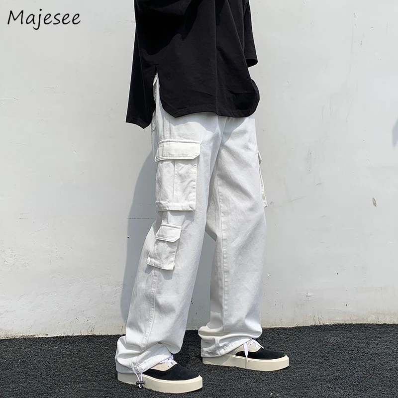 メンズカーゴパンツ サマーポケット レトロ ハイストリートファッション バギー すべてにマッチ シンプルな衣服 原宿 カーゴパンツ Aliexpress