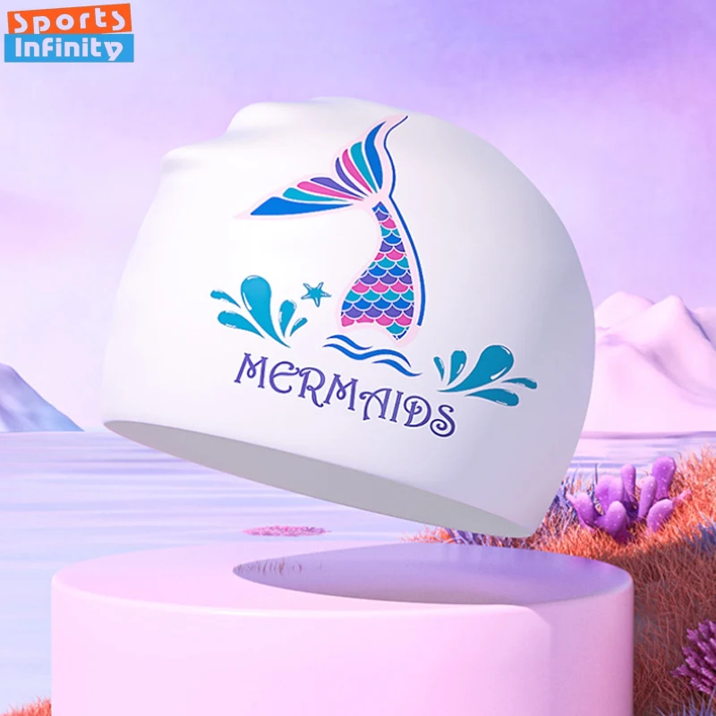 

Printed Silicone Swimming Caps for Women Waterproof Women Long Hair Enlarged Swim Caps Swimming Hat Swimming Pool Accessories