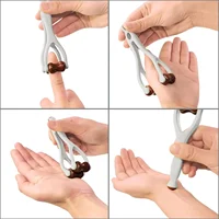 1PCS-Double-sided solid wood massage roller, finger hand massager, can relieve trigger finger, easy to carry when going outIt works really well.