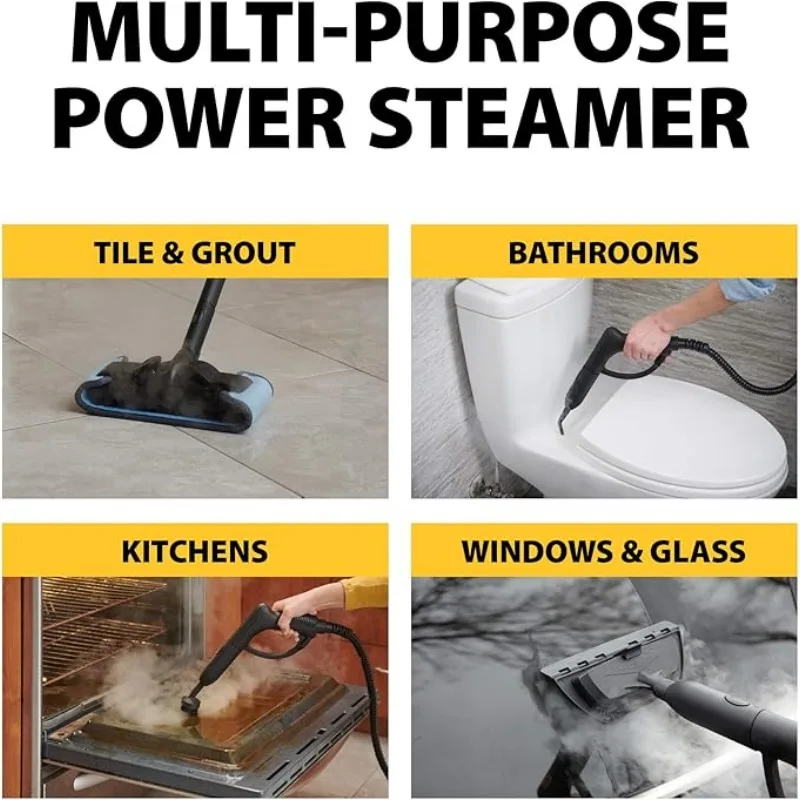 Wagner Spraytech 0282014 915e On-Demand Steam Cleaner & Wallpaper Removal, Multipurpose Power Steamer, 18 Attachments Included 3