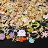 10-100pcs Random Mixed Enamel Oil Dripping Alloy Cute Kawaii Charms Pendant Accessories DIY Jewelry Making Findings for Necklace 1