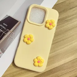 Vibrant Dopamine Flower Shockproof Matte Phone Case - iPhone 15 Plus (1)