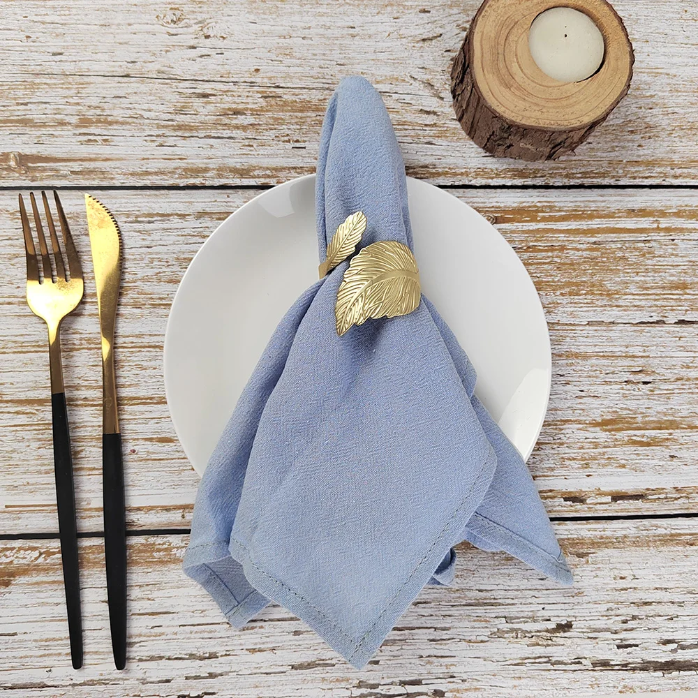 Set of 2 Cotton Cloth Napkins 30x45cm Sage Green Fabric Serviette Kitchen Tea Table Towels for Home Wedding Decoration Christmas