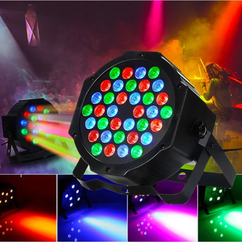 36W Professional Disco light DMX512 Voice Control RGB LED Ktv Bar Party DJ Decorative Stage Light Effect Projector par lamp led light disco light led stage light mini led stage light