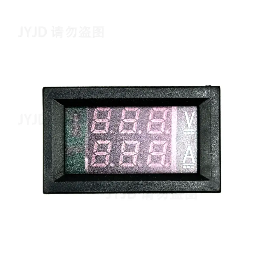 DC 0-100V 10A Digital Voltmeter Ammeter Dual Display Voltage Detector Current Meter Panel Amp Volt Gauge 0.28" Red Blue LED image 4