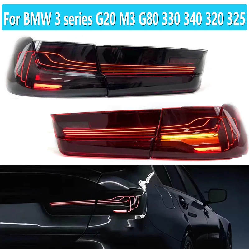 BMW 3シリーズ,g20,m3,g80,330, 340, 320, 325,用の車のレーザーテール 
