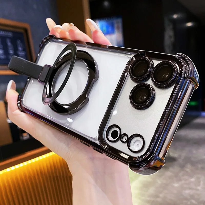 Handheld Magnetic Bracket with Flash Powder Shockproof Cover